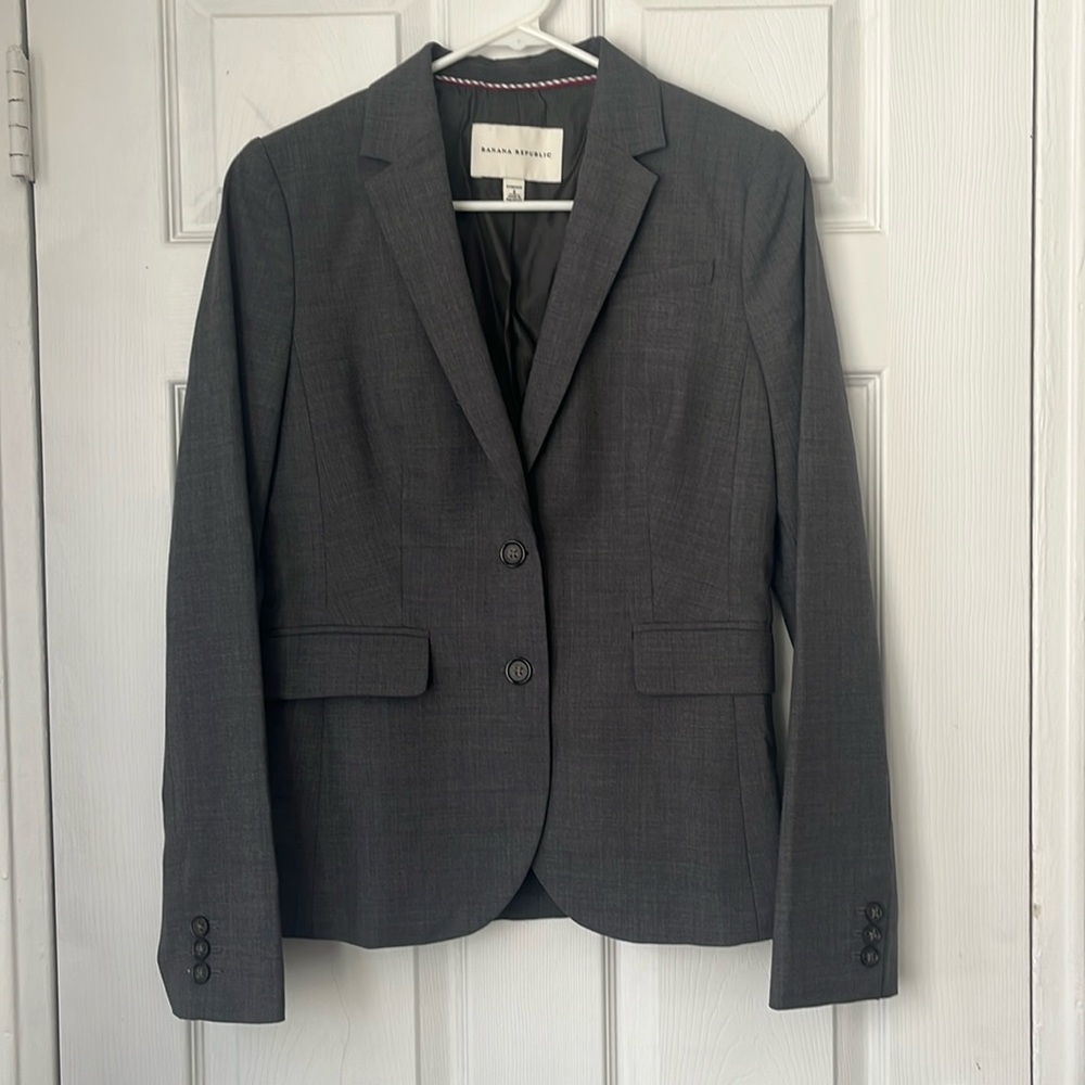 Gray Banana Republic Blazer